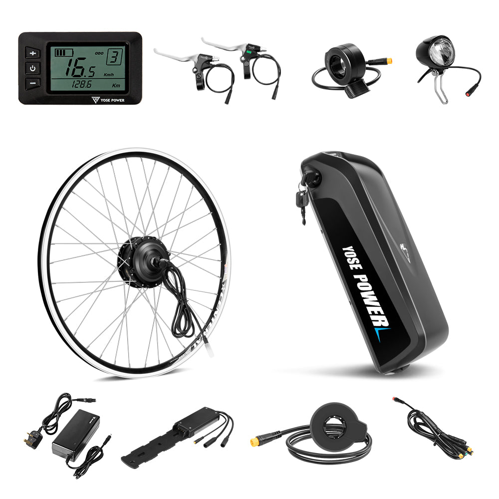 36V250W 26"/28" Front E-Bike Conversion Kit + 36V15.6Ah HL Plus Battery