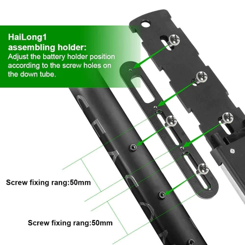 E-Bike Battery Installation Adjustment Bracket ONLY for Hailong Battery