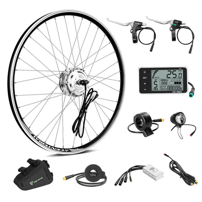 36V250W 24"/26"/27.5"/28" Front E-Bike Conversion Kit