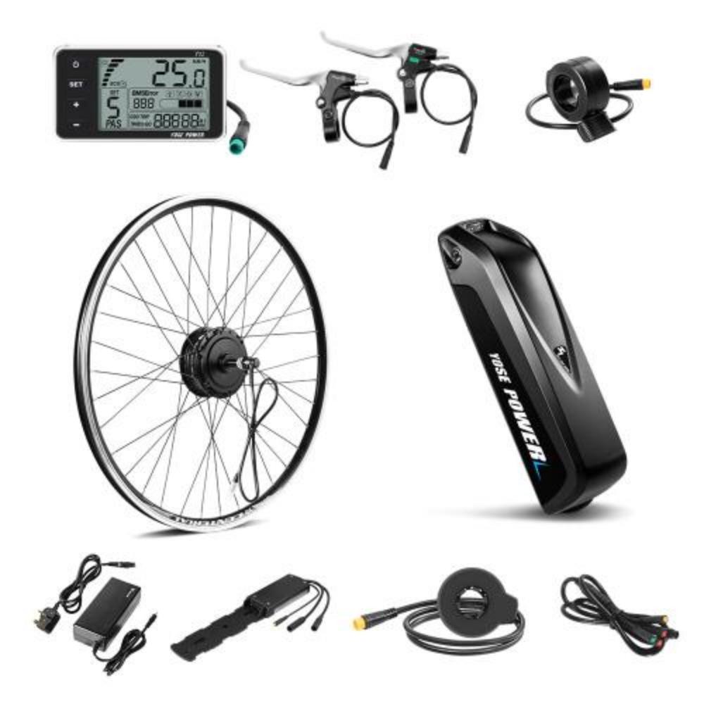 36V250W 26"/28" Rear E-Bike Conversion Kit for Freewheel with 36V13Ah HL1 Battery