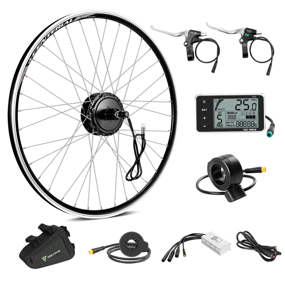 36V350W26"/27.5"/28" Rear E-Bike Conversion Kit for Cassette