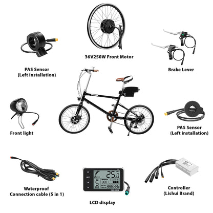 36V250W 20" Front E-Bike Conversion Kit