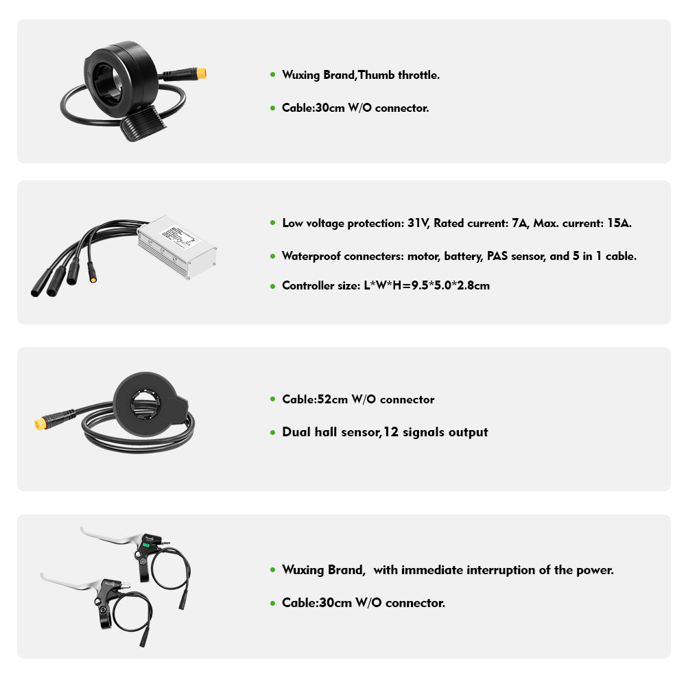 36V250W 20" Front E-Bike Conversion Kit